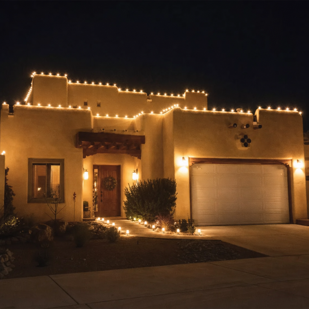 Featured image for “LED vs Incandescent Christmas Lights in Albuquerque”