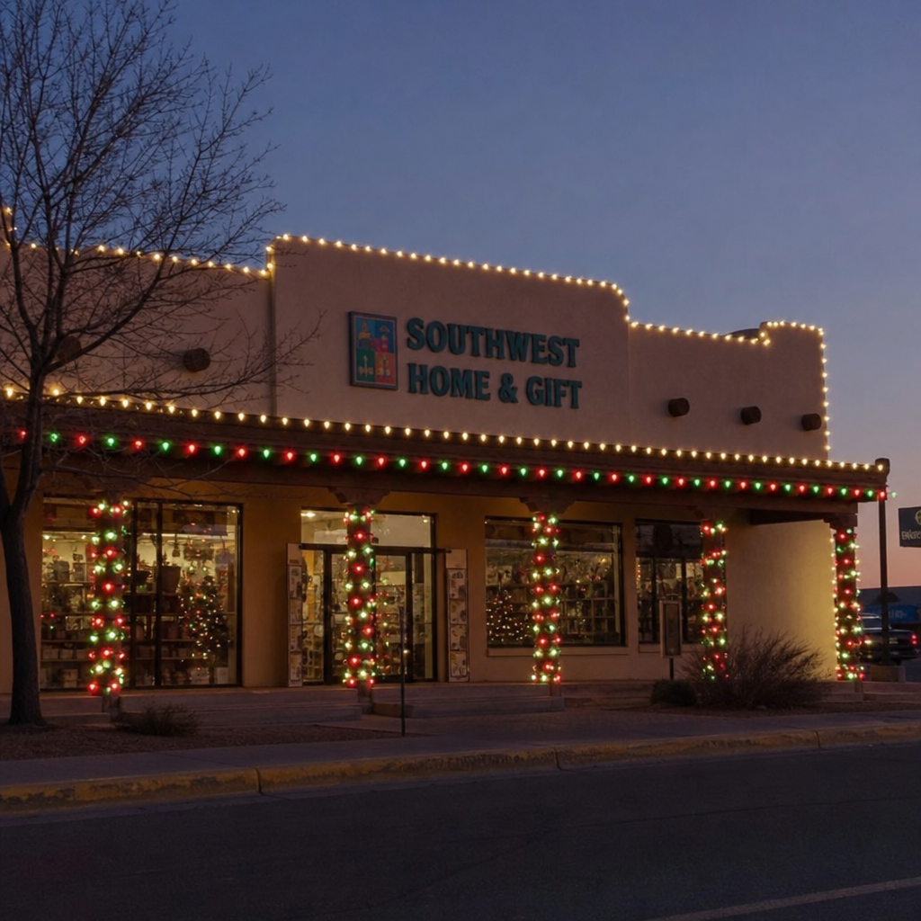 Featured image for “Commercial Christmas Light Installation in Albuquerque”